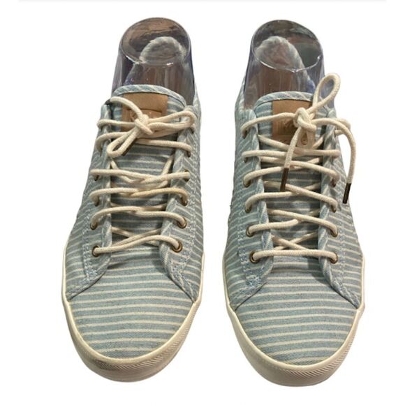 Keds Kickstart Pennant Blue Stripe Baseball Stitch Sneakers 9.5* - Picture 7 of 10